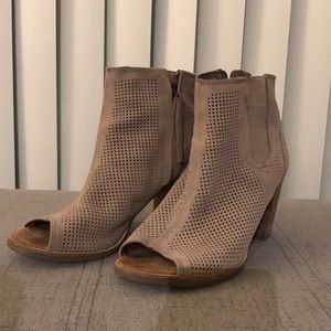 TOMS Majorca Perforated Peep Toe Booties